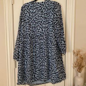 Loft Leopard Print Dress size L